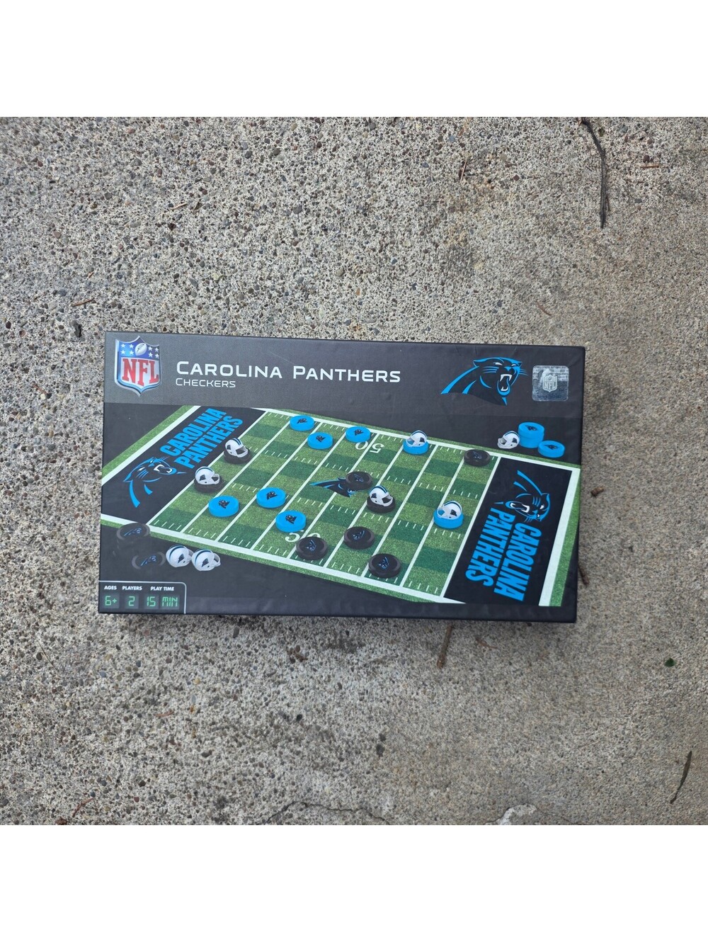 MasterPieces NFL Carolina Panthers Checkers Game